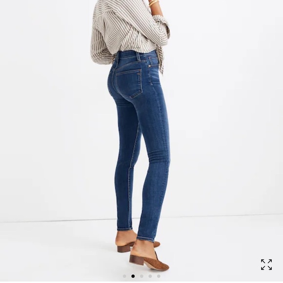 Madewell Curvy High-Rise Skinny Jeans in Hayes Wash - Picture 1 of 14